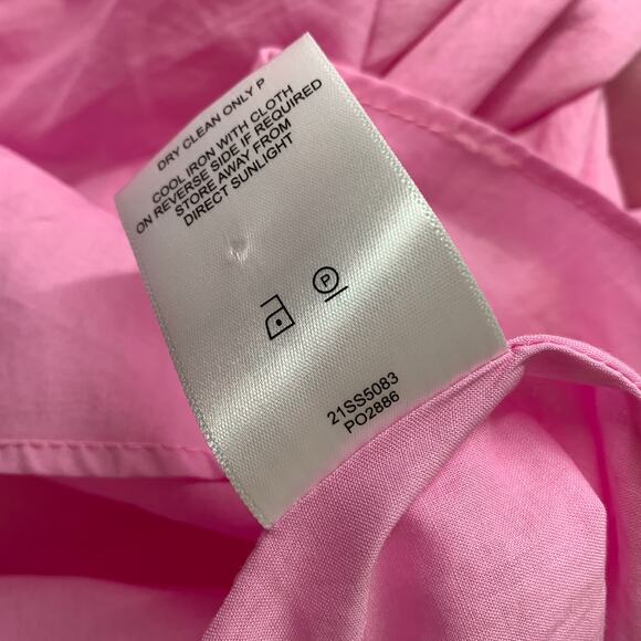 AJE Serendipity Cut Out Dress Musk Pink Puff Sleeve Women 4 Maxi Pockets - Picture 12 of 16